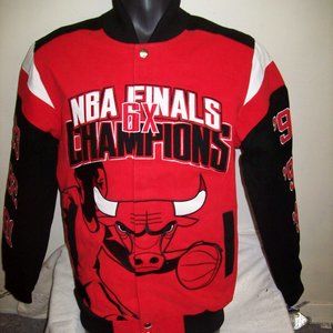CHICAGO BULLS 6 TIME NBA FINALS WORLD CHAMPIONSHIP ULTIMATE JACKET S M …